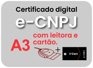 e-CNPJ A3 em Cartão + Leitora